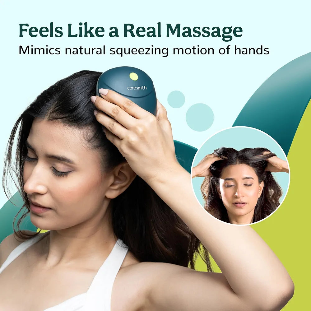 Smart Electric Scalp Massager – Deep Relaxation, Stress Relief & Better Hair Care (USB Rechargeable)