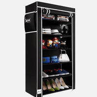 6 Rack Collapsible Wardrobe Cabinet and Shoe Rack